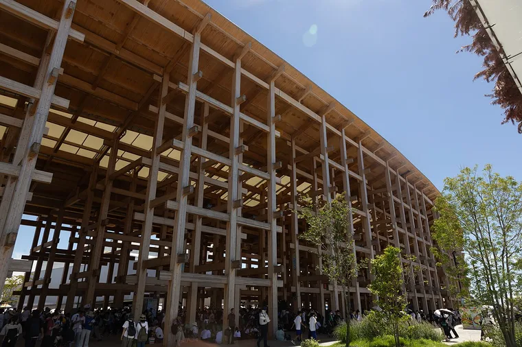 Sou Fujimoto's Grand Ring at Expo 2025 in Osaka, the world's largest wooden structure