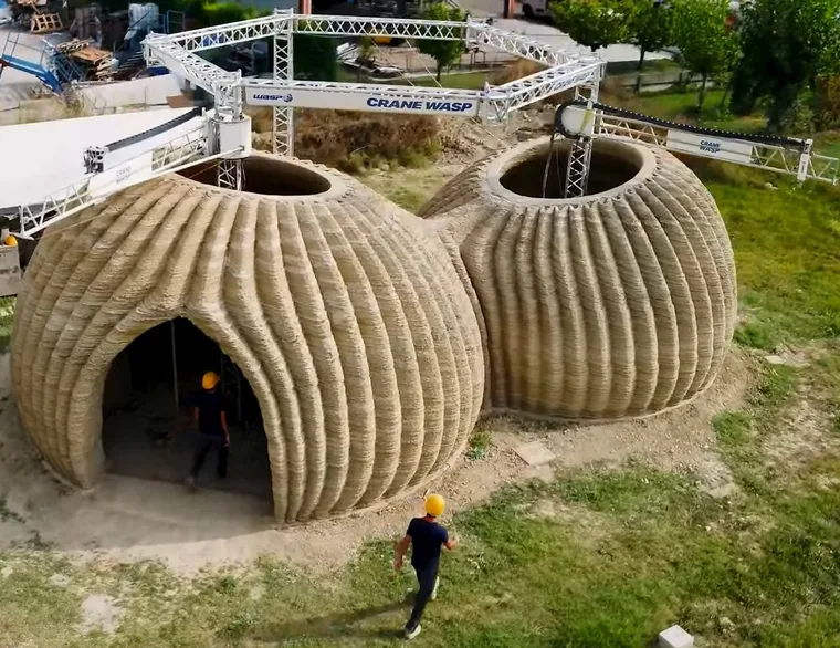 Tecla, an eco-sustainable 3D-printed house made from local clay
