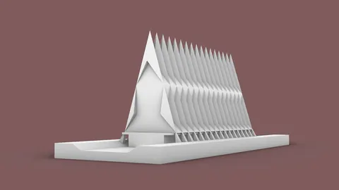 Airforce Academy Cadet Chapel: Blueprint to 3D in Rhino