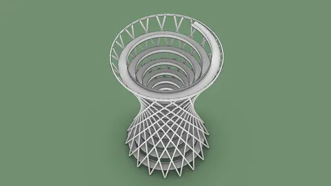 Rhino Architecture Modeling Spiraling Observation Tower