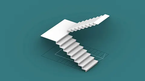 Rhino Grasshopper - Create Stairs from CAD drawing [ONE CLICK]