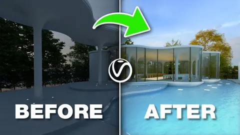 Enhancing architectural renders with Vray Light Mix for realistic lighting