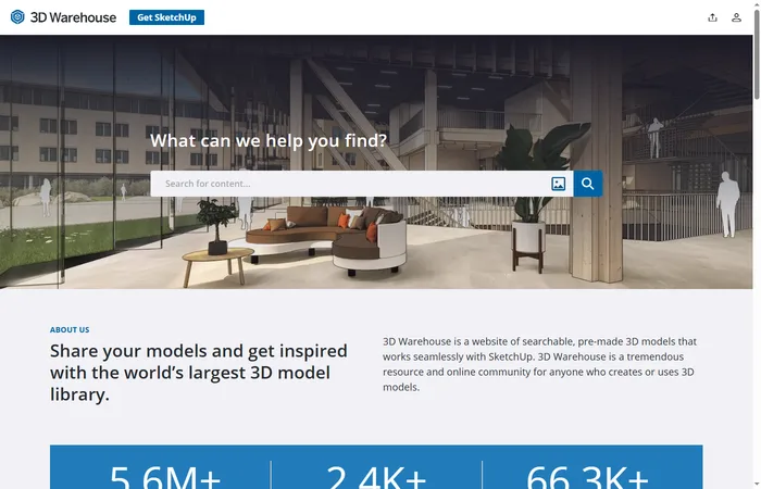 3D Warehouse - free SketchUp 3D models