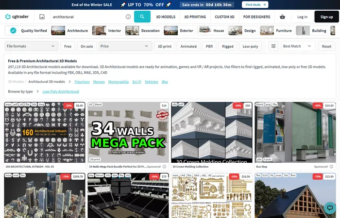 CGTrader - free architectural 3D models
