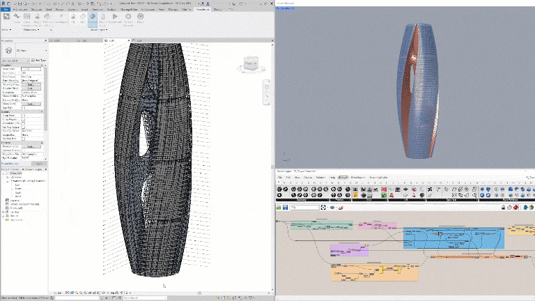 Complex Grasshopper definition with design variations