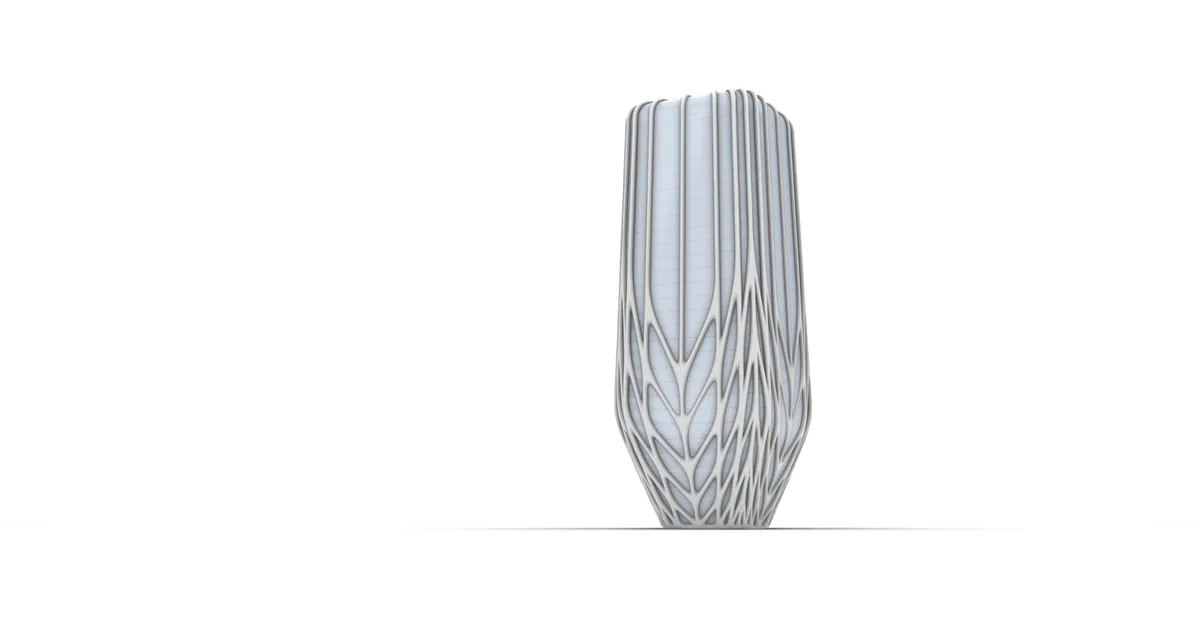 A tall lattice tower as a white Rhino viewport capture