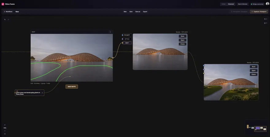 Comparing render variations and saving back to the Rhino document