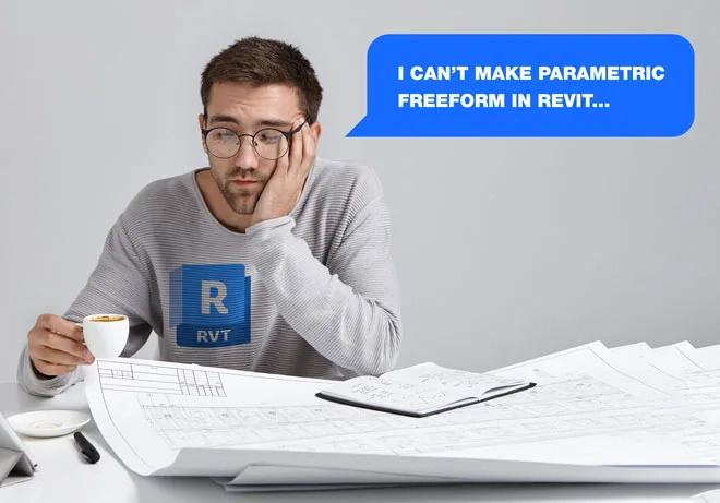 I can't make parametric freeform in Revit