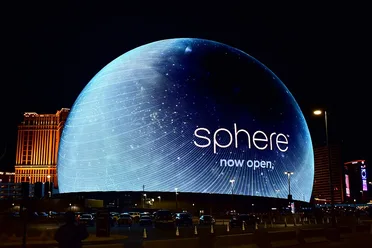 The Sphere Exosphere Graphics in Las Vegas