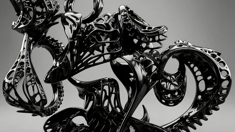 Parametric sculptural towers by RJ Weaver
