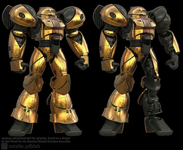 300mm articulated doll for 3d print