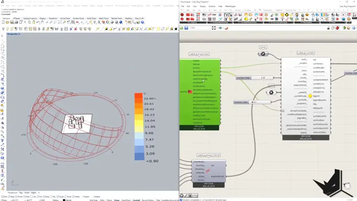 Environmental analysis with Ladybug - Temperature Diagram
