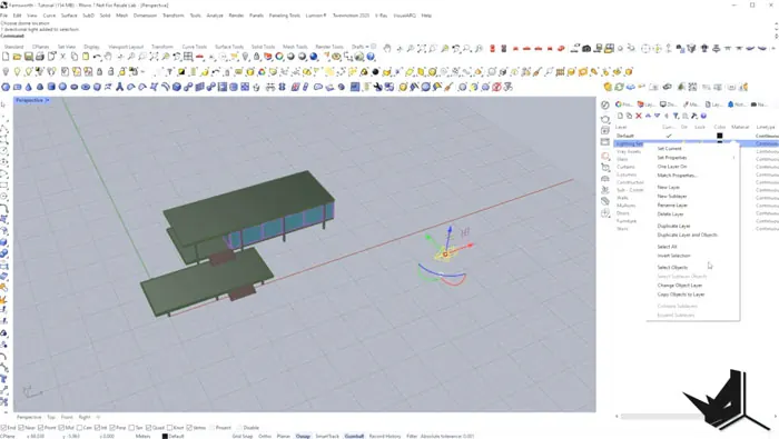 Clay Axonometric Diagram With Rhino - Setting up the Lighting