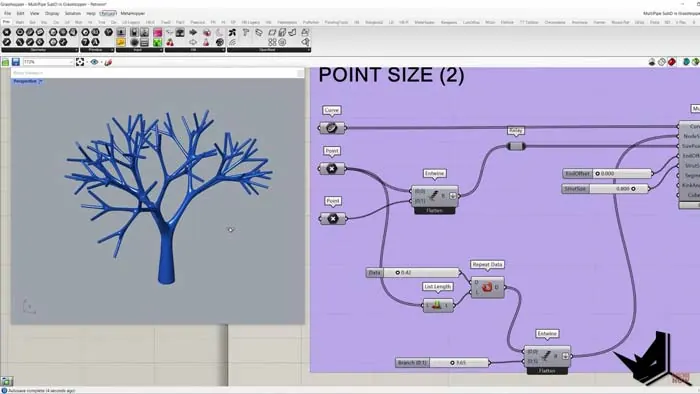 MultiPipe for Grasshopper3D example