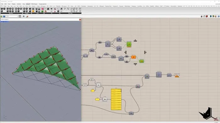Vertical Glass Panels created in Grasshopper Vertical Glass Panels created in Grasshopper