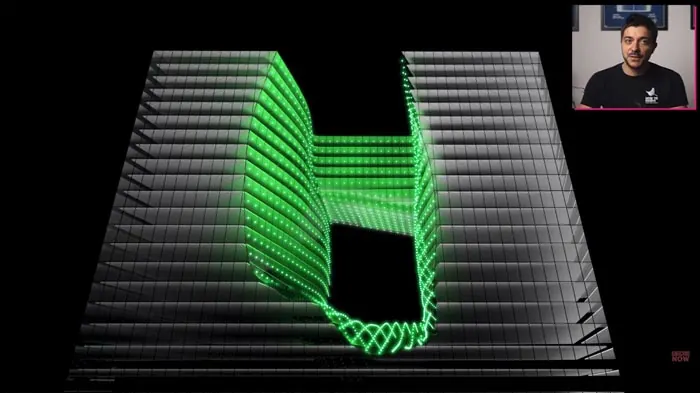 Digitally recreated building