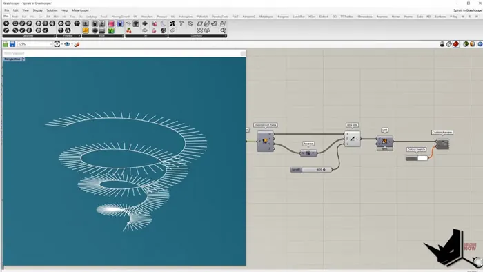 Adding Rotation to Conical Spirals
