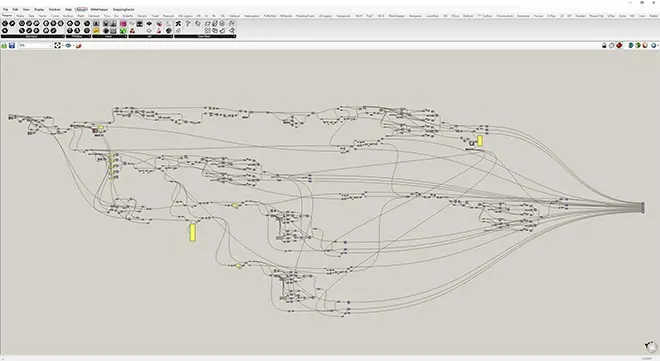 Complex Grasshopper 3D Algorithm