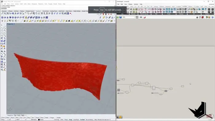 Finished model Finished model in Grasshopper