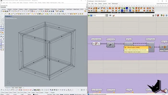 Using FourPointSurface component