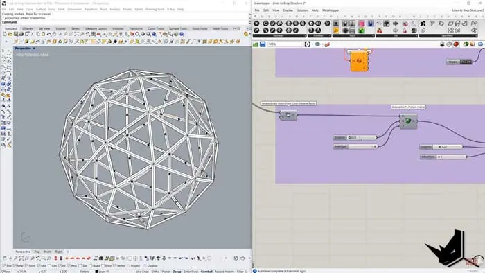 Lines into Cosed Brep - Sphere example