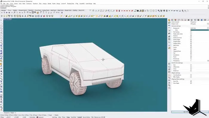 Finished Mode of Tesla Cybertruck