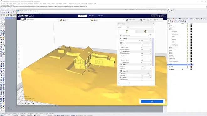 3D printing with Rhino Inside Revit