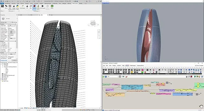 Rhino Inside Revit Complex project