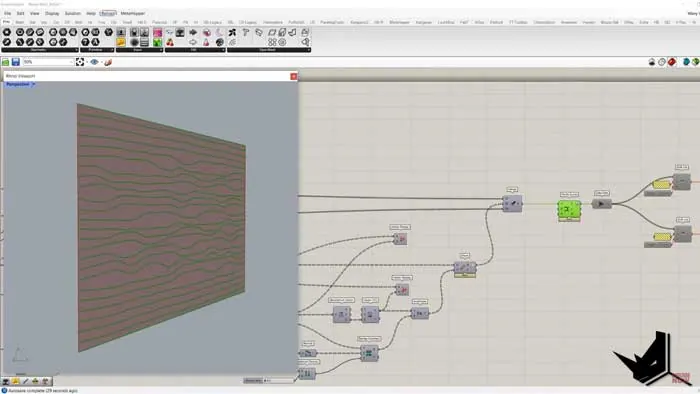 Generated wavy pattern