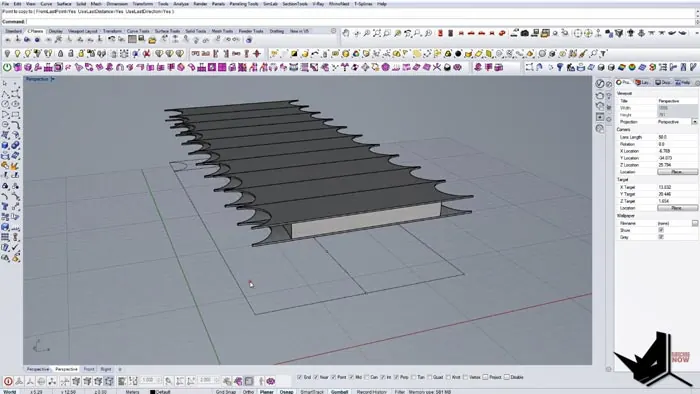 Generating the core of the building