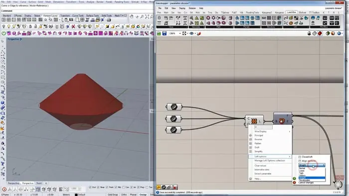 Loft and Trim in Grasshopper