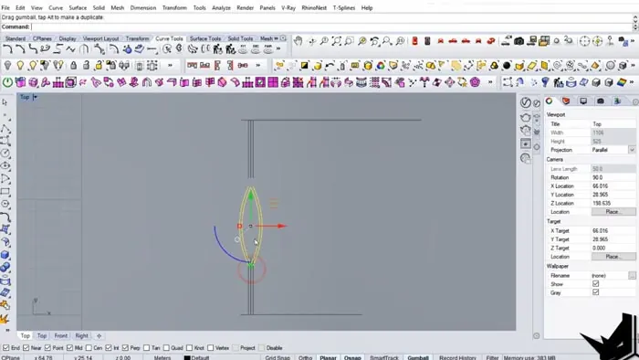 Projecting the Lines onto the 3D Surface
