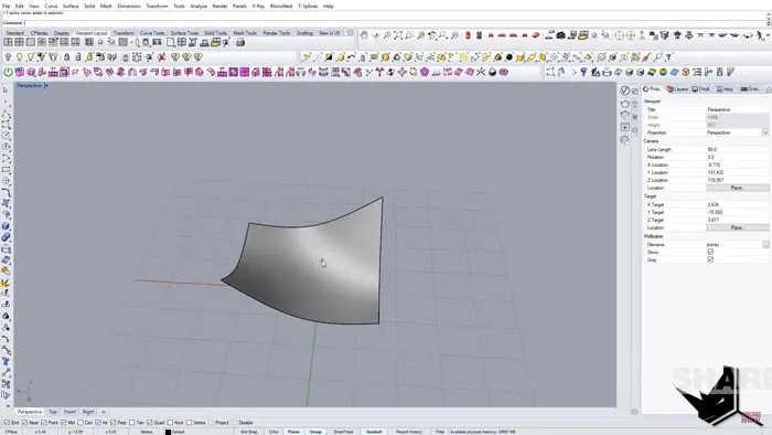 Modelling a Surface in Rhino