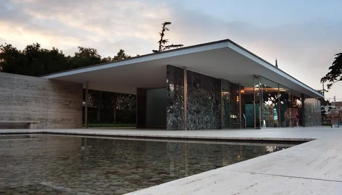Barcelona Pavilion in Barcelona, Spain