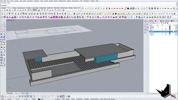 Modeling Barcelona Pavilion - Final Model