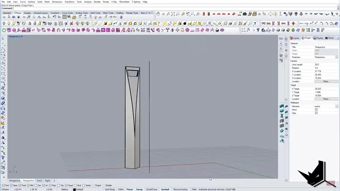 Modeling Shanghai World Financial Center- Final Adjustments