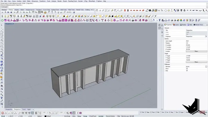 Creating the side wall panels