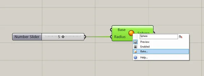 Grasshopper Tutorial - Baking process