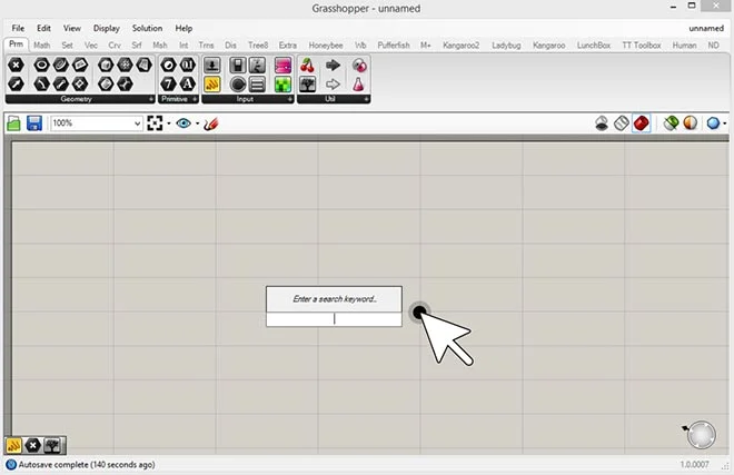 Grasshopper Tutorial - Placing Components Third Option